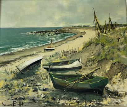 Maurice BUFFET (1909-2000)

Bateaux au port.

Huile...