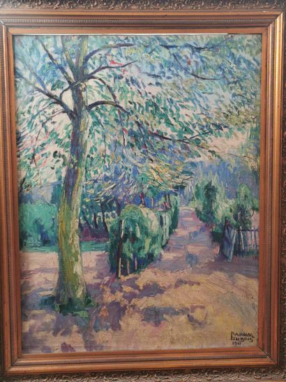 null Raphaël DUBOIS (1888-1960)

Jardin en fleur, 1911

Huile sur toile signée en...
