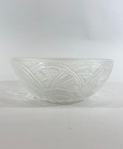 null LALIQUE France. Coupe "Pinsons"

Verre blanc moulé pressé patiné.

Signée. Modèle...