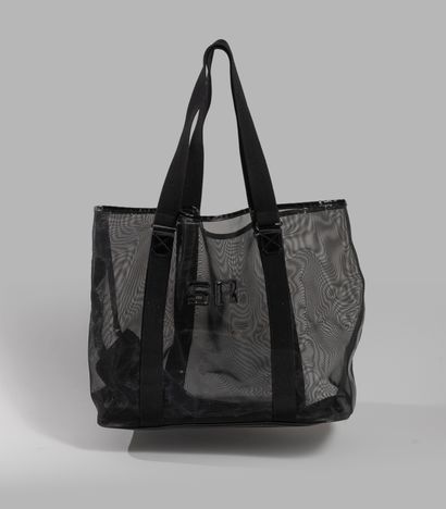 SONIA RYKIEL

Large black mesh tote bag with...