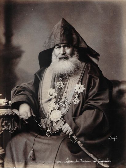 null Félix BONFILS (1831-1885) 
Patriarche Arménien de Jérusalem 
Photographie sur...