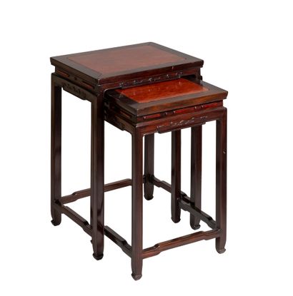 CHINA, 20th century

Two nesting tables with...