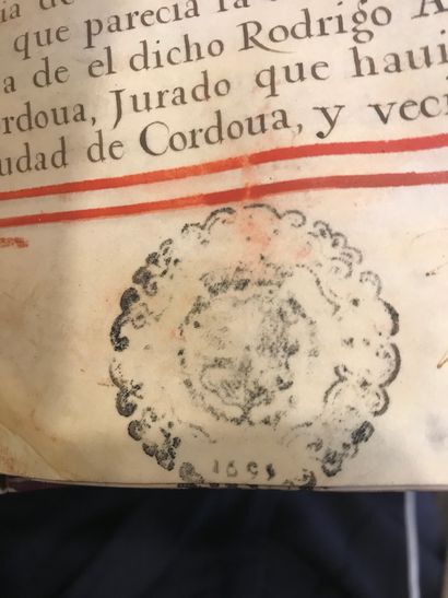 null 
SPAIN, Late 17th century

[CARTA EXECUTORIA HIDALGUIA] - Patent of nobility...