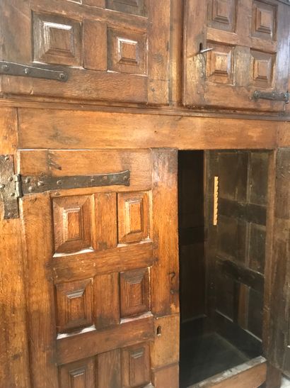 null Oak cabinet from Spain dating from the early seventeenth century with all the...