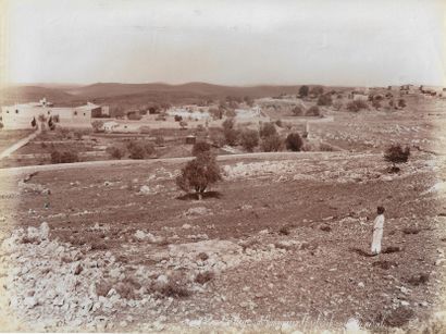 null Félix BONFILS (1831-1885) 
Village Emmaus el-Qubeibeh, vue générale 
Photographie...