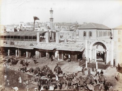 null Félix BONFILS (1831-1885) 
Bazar de Jaffa - Bazar at Jaffa 
Photographie sur...