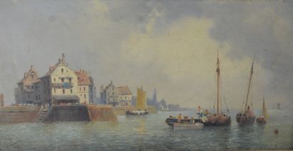 null École FRANÇAISE, XIXè siècle

Paysages de marine, 1872

Paire de huiles sur...