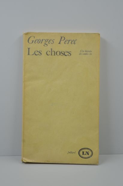 null Georges PEREC. 

Les Choses. Une histoire des années soixante.

Paris, Julliard,...