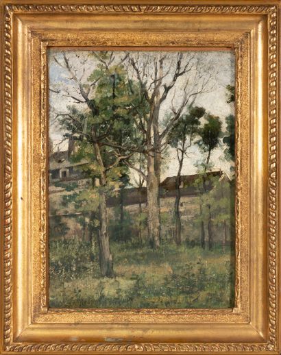 null Stanislas LEPINE (1835-1891) 

The big trees near a house

Oil on canvas, signed...