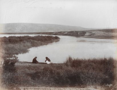 null Félix BONFILS (1831-1885) 
Le Jourdain à sa sortie du lac Tibériade - The Jordan...