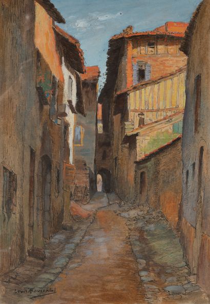 null Louis TOUSSAINT (1826-1879)
Alley
Mixed media, signed lower right
46,5 x 34,5...