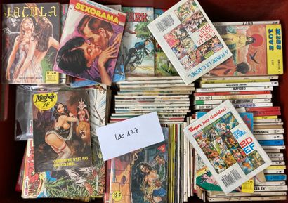 null COMICS. MAGAZINES.
Collection of bound comics periodicals. ELVIFRANCE, JACULA....