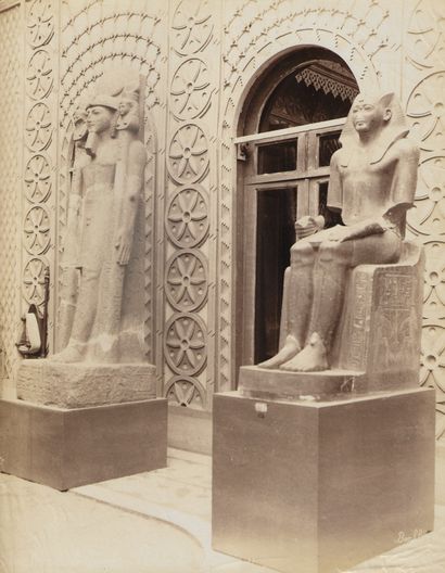 null Félix BONFILS (1831-1885)
Title illegible [Sculptures in a museum].
Photograph...