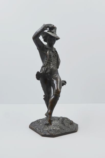 null ITALIAN SCHOOL, 19th century 
The Castanet Player
Proof in bronze with brown...