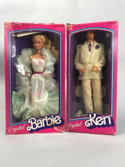 null MATTEL, Barbie
Set of two dolls in box CRYSTAL KEN and CRISTAL BARBIE, ref 4898,...
