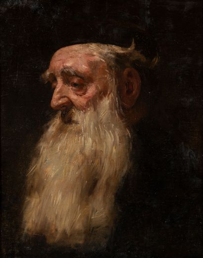 null FRANÇAISE, fin du XVIIIè siècle
Vieil homme barbu
Huile sur toile
51 x 40 c...