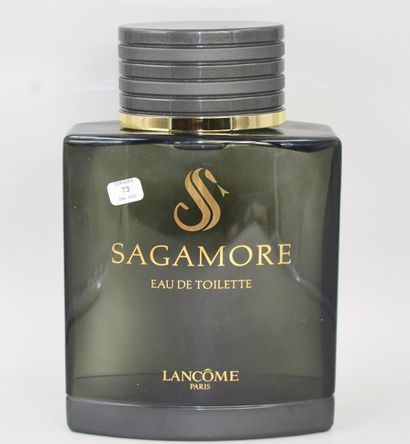 null LANCOME "Sagamore
Giant dummy bottle of decoration out of glass, titled in gold...