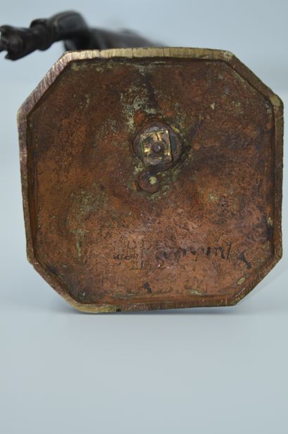 null ITALIAN SCHOOL, 19th century 
The Castanet Player
Proof in bronze with brown...