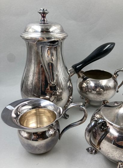 null Lot of silver plated metal including a jug, two milk jugs and a sugar bowl.
One...
