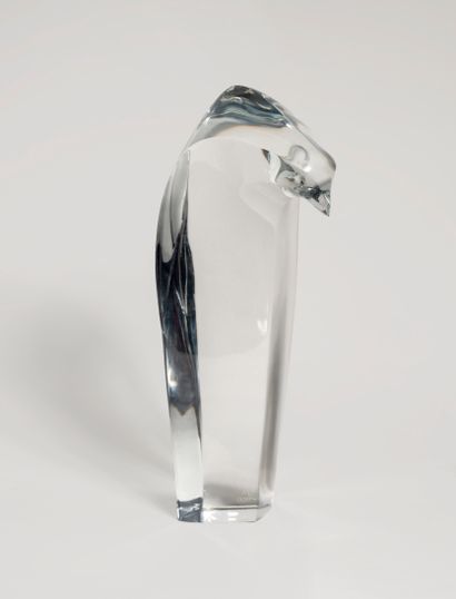 null BACCARAT Robert RIGOT (XXth)
Penguin
Moulded crystal subject
Signed at the point...