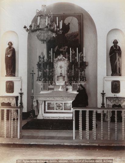 null Félix BONFILS (1831-1885)
Interior of the Latin church in Cana in Galilee
Photograph...