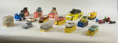null DINKY TOYS, SOLIDO, CORGI, RAMI : strong lot of miniatures including
- DINKY...