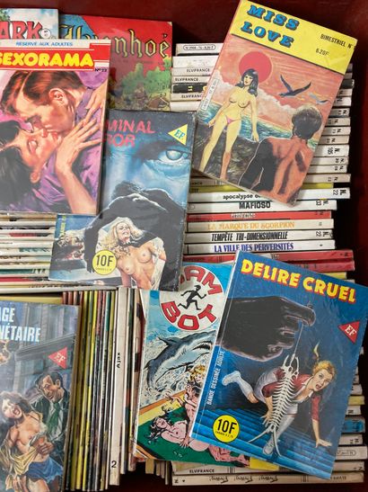 null COMICS. MAGAZINES.
Collection of bound comics periodicals. ELVIFRANCE, JACULA....