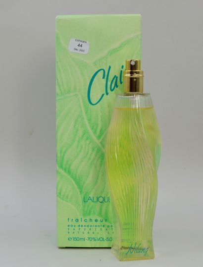 null LALIQUE France « Claire »

Eau déodorante parfumée, contenance 150ml.