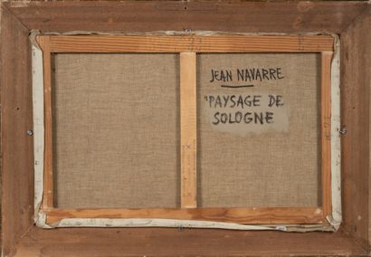 null Jean NAVARRE (1914-2000)
Paysage de Sologne
Huile sur toile, signée en bas à...