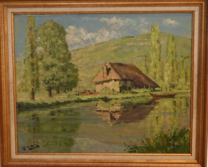 null Charles Henry BIZARD (1887-1954)
Tuilerie en Savoie
Huile sur toile, signée...