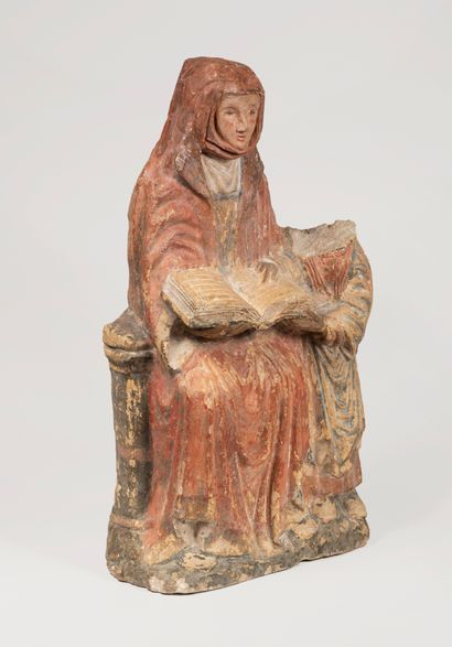 null FRANCE, XVè siècle
Sculpture de Sainte Anne, éducatrice
Statue en ronde bosse,...