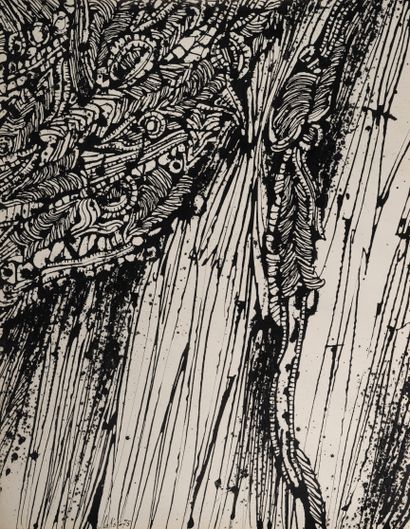 null Victor LAKS (1924-2011)
Composition abstraite, 1975
Acrylique sur papier, signée...