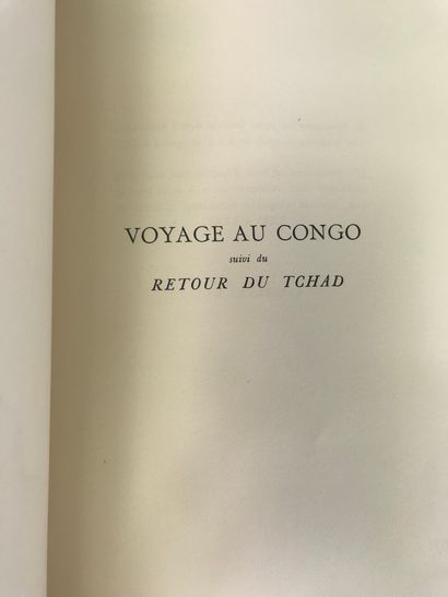 null André GIDE (1869-1951)
Voyage au Congo suivi du Retour du Tchad 
Exemplaire...