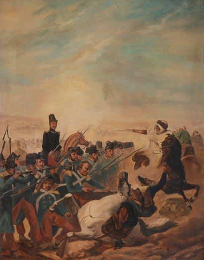 null Horace VERNET (1758-1838), d'après
La Bataille de Somah
Huile sur toile
91 x...