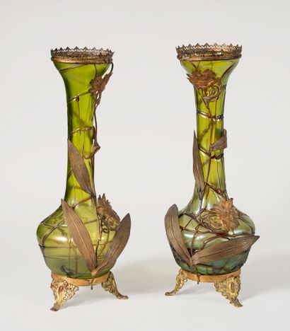 Witte LOETZ (1836-1947)
Paire de vases en...