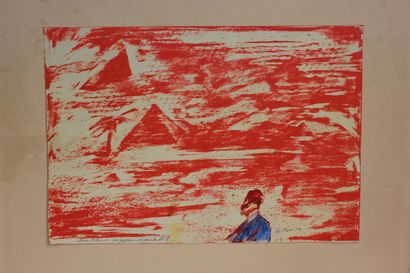 null Serge KANTOROWICZ (1942-2022)
Pyramides
Lithographie et réhauts d'aquarelle,...