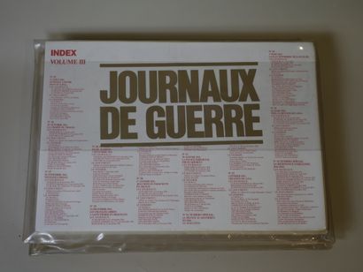 null JOURNAUX DE GUERRE 
Ensemble de 6 folios contenant des rééditions de journaux...