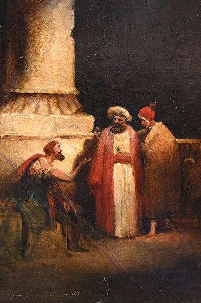 null Alexandre Gabriel DECAMPS (1803 - 1860)
"Turc dans l'intérieur d'une mosquée,...