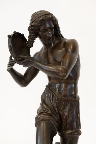 null Francisque - Joseph DURET (1804-1868)
Danseur Napolitain jouant du tambourin
Sculpture...