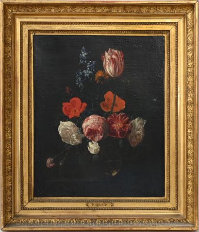 null Attribué à Jan Philips Rigoults van THIELEN (1618-1667)
Vase de fleurs
Huile...