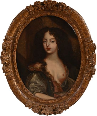null École ANGLAISE, début du XVIIIè siècle
Portrait de femme au sein nu
Huile sur...