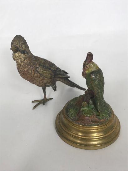 null Bronze de VIENNE 
Deux petits bronzes de Vienne représentant deux oiseaux.
Haut....