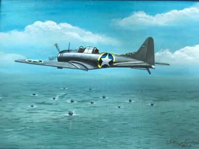 null Philippe CONRAD (1945)
Avion P38 55ème escadron et SBD-3 Dauntless
Deux huiles...
