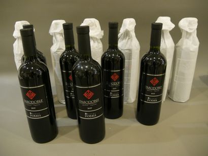 null 1 case of wine bottles - Bodega Poesia PASODOBLE 2007 in Mendoza Argentina wooden...