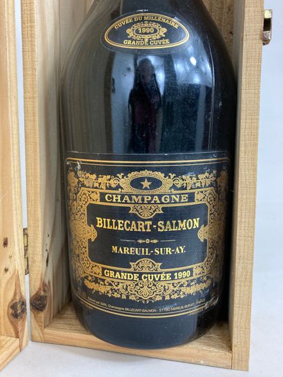 null BILLECART-SALMON
Magnum de Champagne 
Grande Cuvée 1990.
Dans sa caisse en bois...