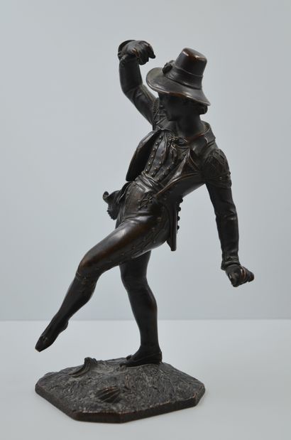 null École Espagnole, XIXè siècle
Le joueur de Castagnettes
Épreuve en bronze à patine...