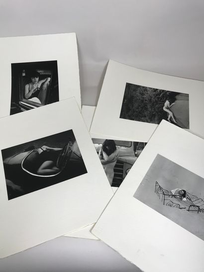 null Claude JACQUOT (?)
Série de 7 photographies marouflées sur marie-louise, la...