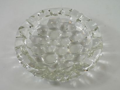 null P. DAVESN FRANCE (XXth century)
Molded glass bowl with honeycomb decoration....