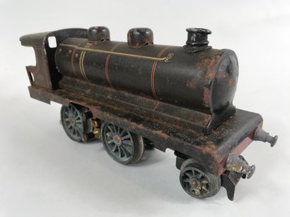 null JEP France 1920
Steam locomotive, in black painted and lithographed sheet metal,...