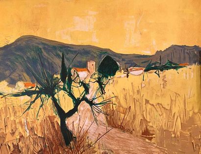 null Bernard LIGNON (1928-2017)
Landscape around Montpellier
Lithograph, signed lower...